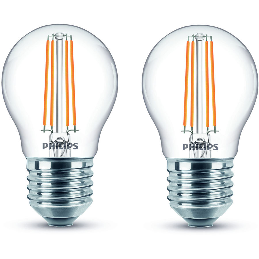 Philips Philips Ampoule LED sphérique E27 Blanc Chaud 4.3 W 2 Pièces Philips Philips Ampoule LED sphérique E27 Blanc Chaud 4.3 W 2 Pièces von Philips