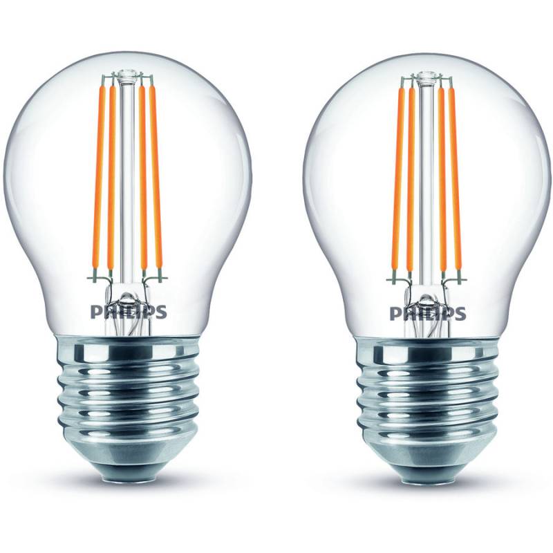 Philips Philips Ampoule LED sphérique E27 Blanc Chaud  4.3 W  2 Pièces von Philips