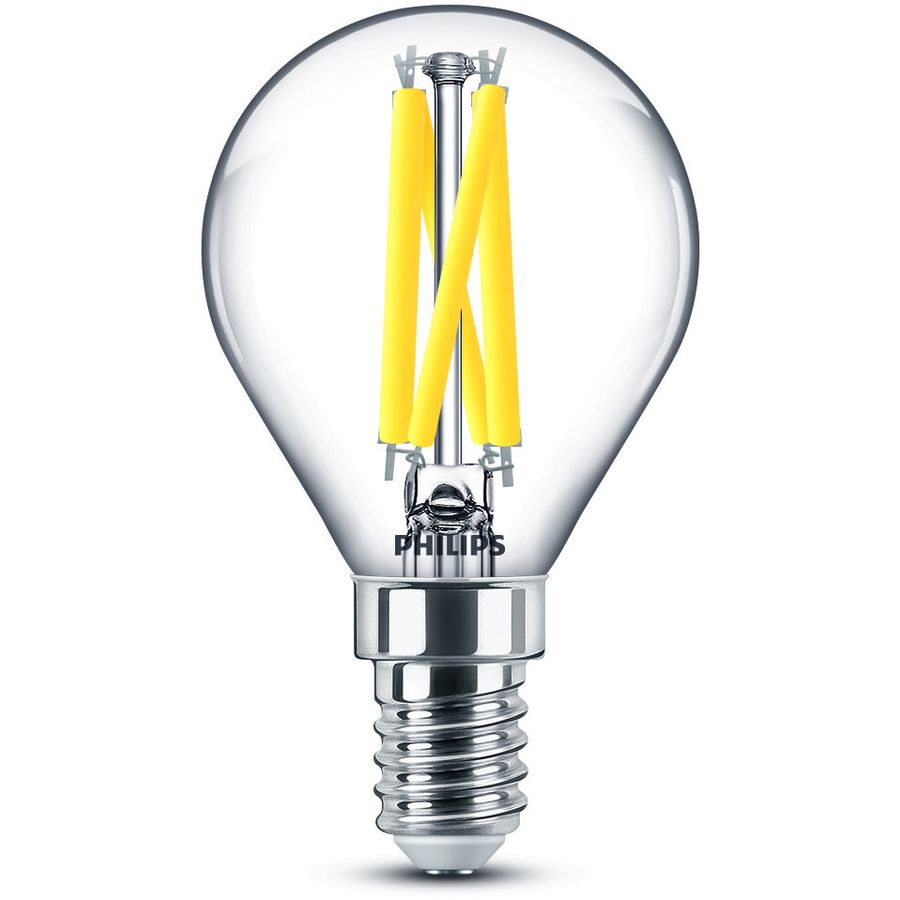 Philips Philips Lampadina LED a sfera E14 Bianco Caldo 3.4 W Philips Philips Lampadina LED a sfera E14 Bianco Caldo 3.4 W von Philips