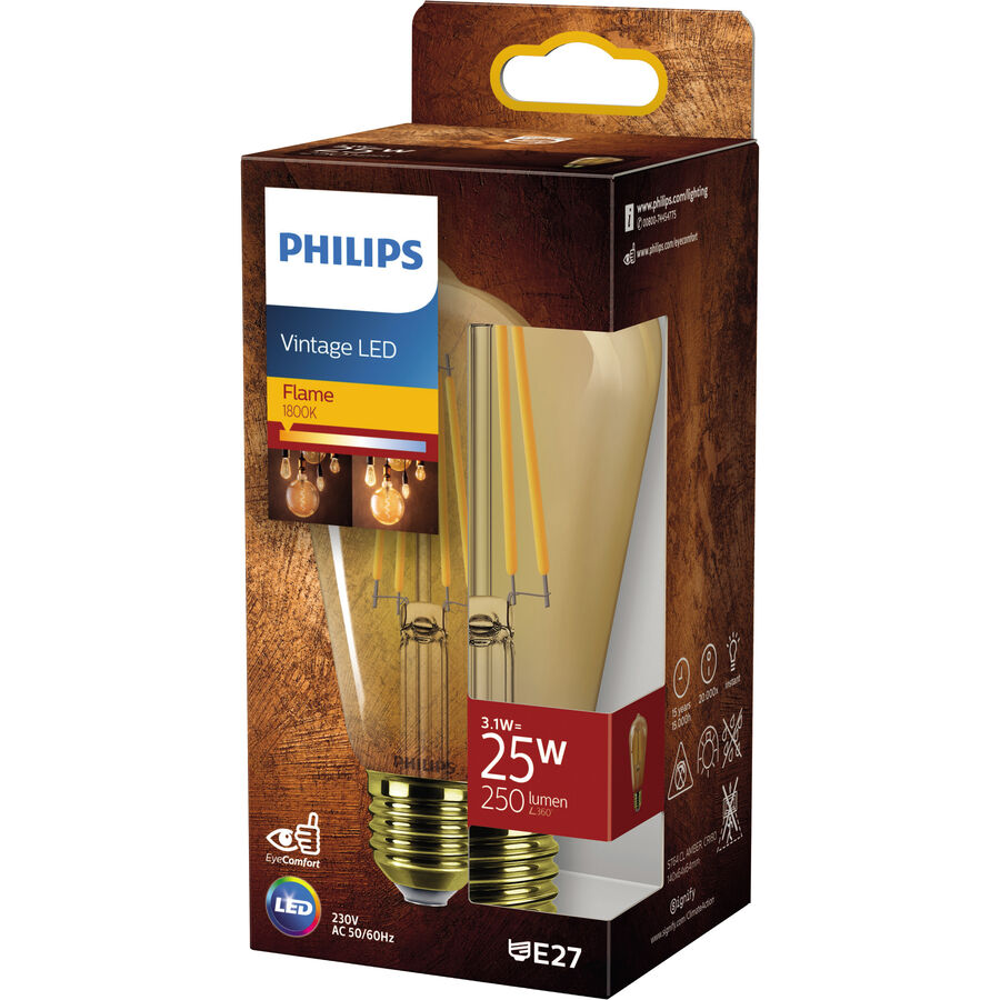Philips Philips Lampe LEDclassic Or remplace 25W, E27, blanc chaud (1800 Kelvin), Lampe décorative von Philips