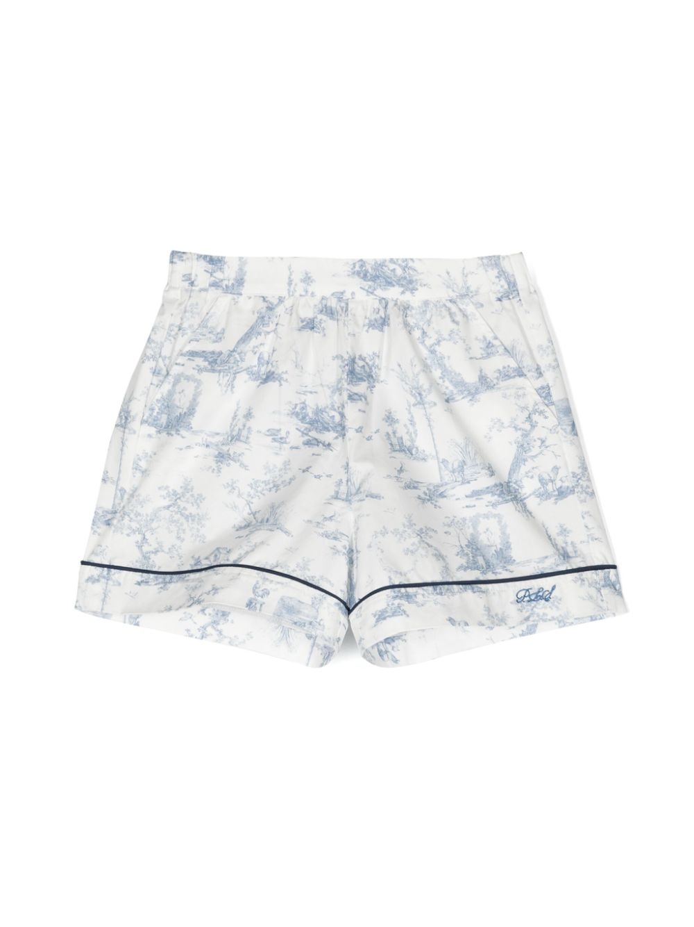 Philosophy Di Lorenzo Serafini Kids graphic-print cotton shorts - White von Philosophy Di Lorenzo Serafini Kids