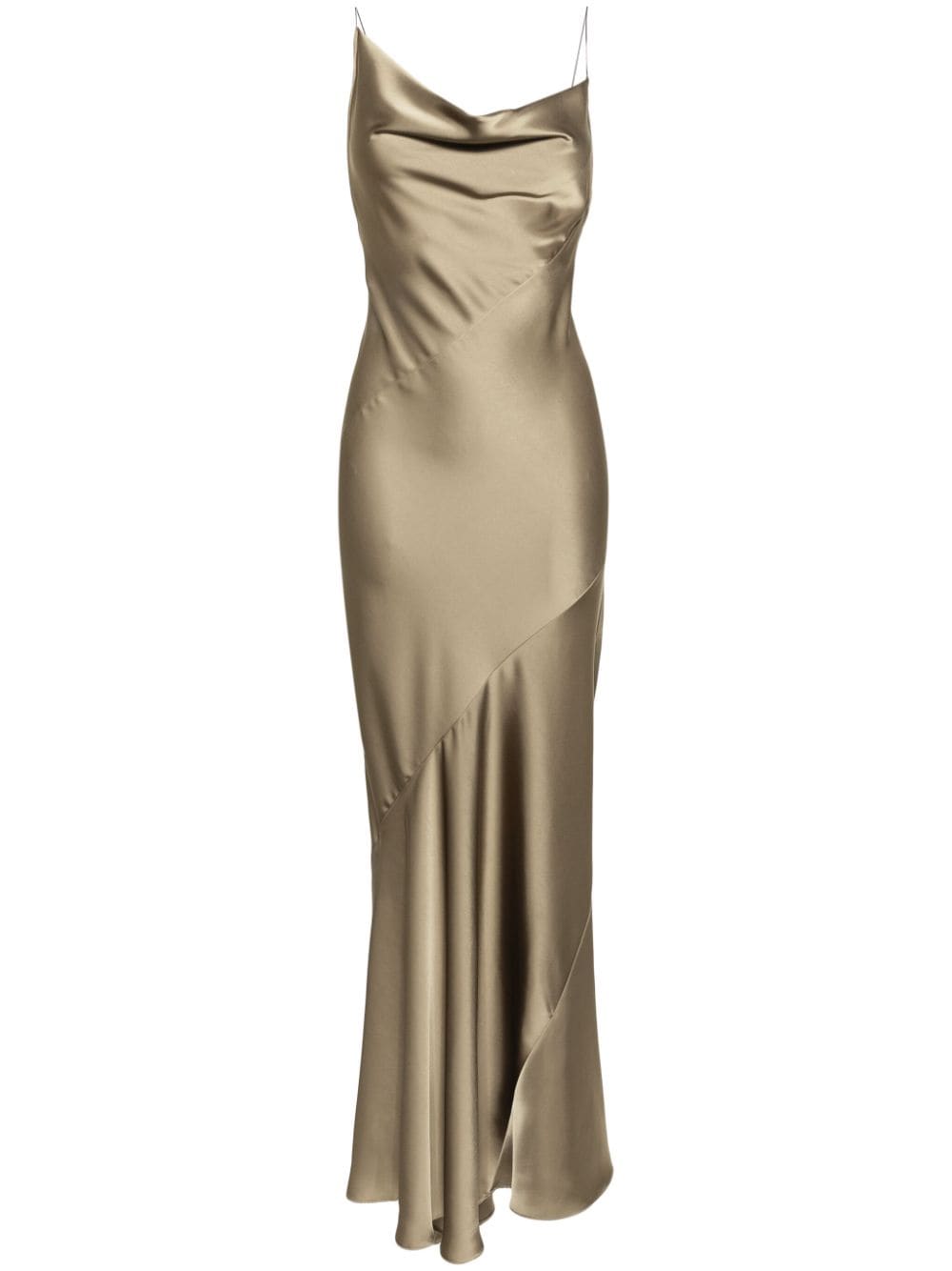 Philosophy Di Lorenzo Serafini cowl-neck satin maxi dress - Green von Philosophy Di Lorenzo Serafini