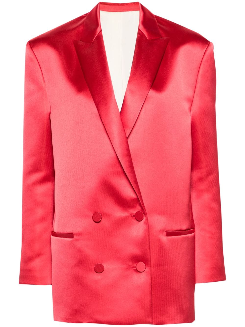 Philosophy Di Lorenzo Serafini double-breasted satin blazer - Red von Philosophy Di Lorenzo Serafini