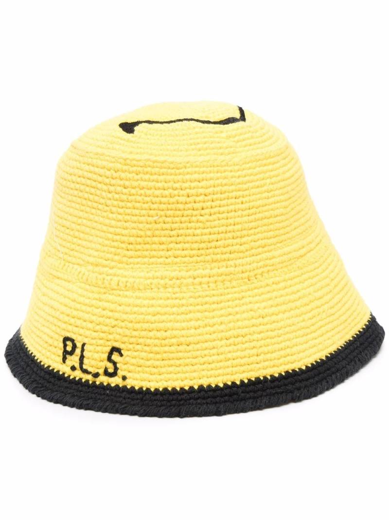 Philosophy Di Lorenzo Serafini x Smiley Company crochet hat - Yellow von Philosophy Di Lorenzo Serafini