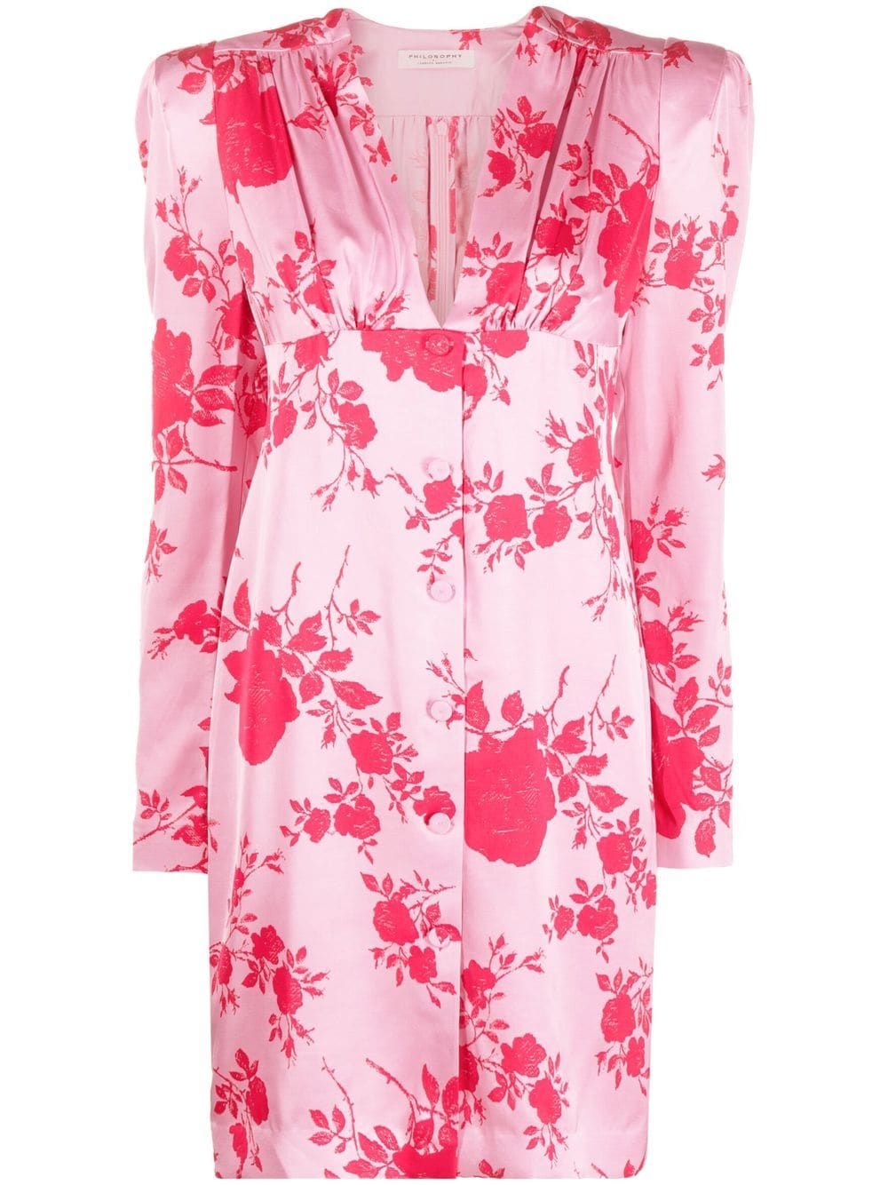 Philosophy Di Lorenzo Serafini floral shirt dress - Pink von Philosophy Di Lorenzo Serafini