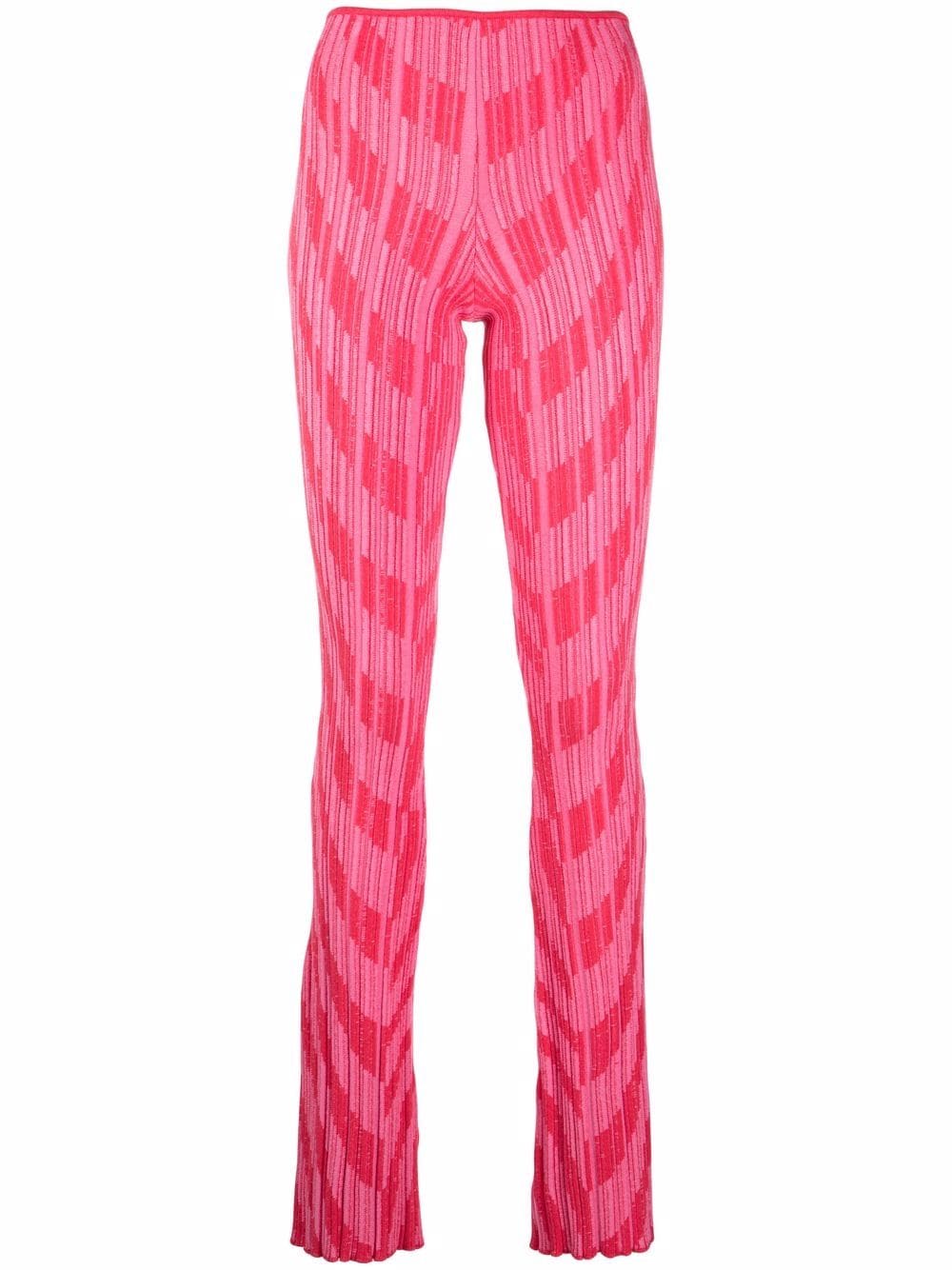 Philosophy Di Lorenzo Serafini intarsia-knit flared trousers - Pink von Philosophy Di Lorenzo Serafini