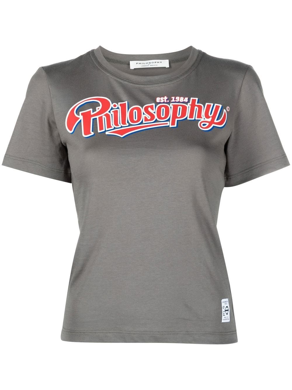 Philosophy Di Lorenzo Serafini logo-print cotton T-shirt - Grey von Philosophy Di Lorenzo Serafini