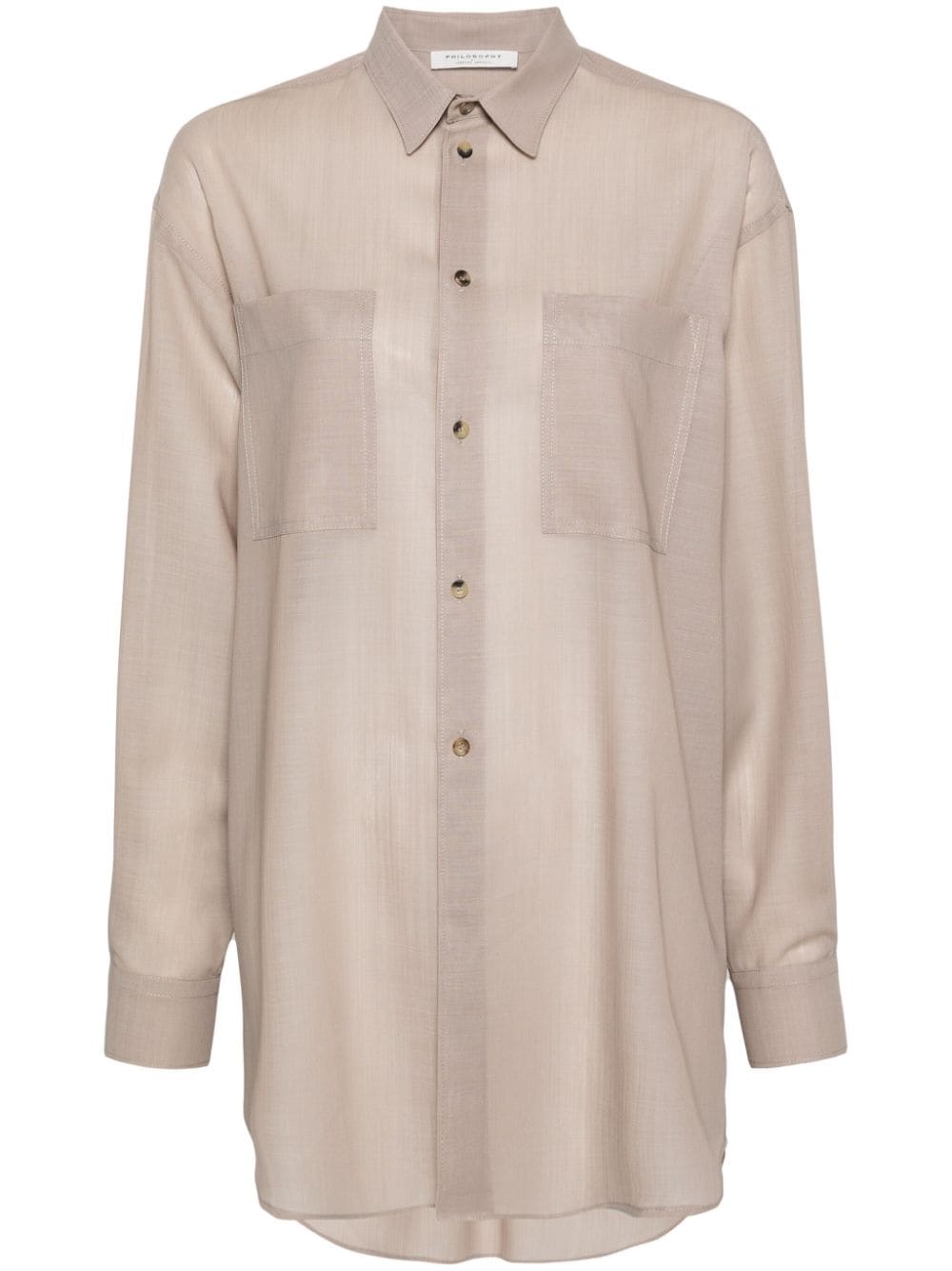 Philosophy Di Lorenzo Serafini long-sleeve shirt - Grey von Philosophy Di Lorenzo Serafini