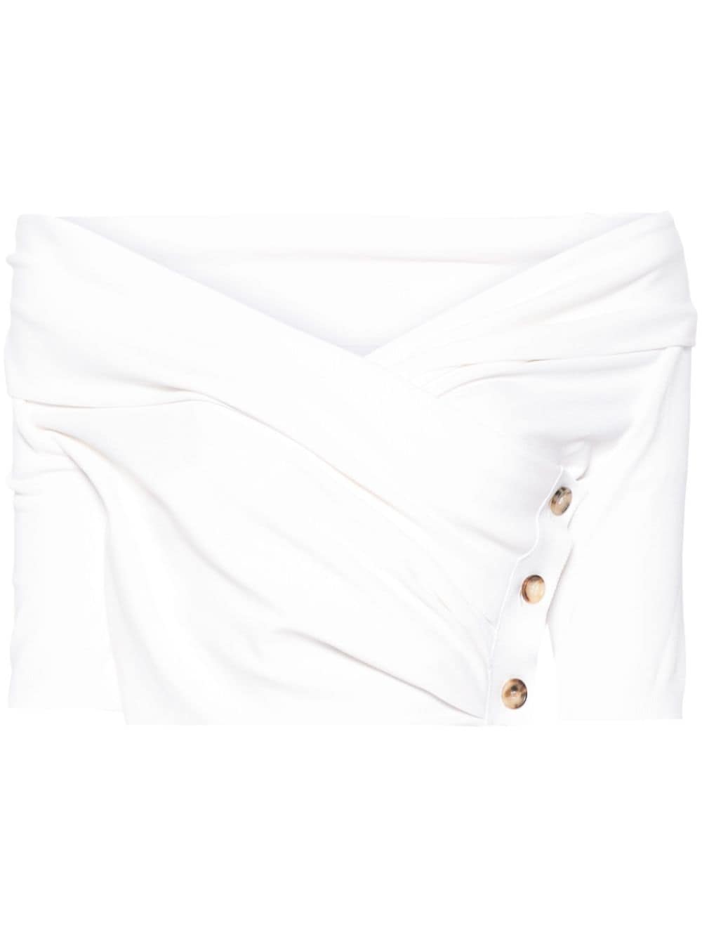 Philosophy Di Lorenzo Serafini off-shoulder crop top - Neutrals von Philosophy Di Lorenzo Serafini