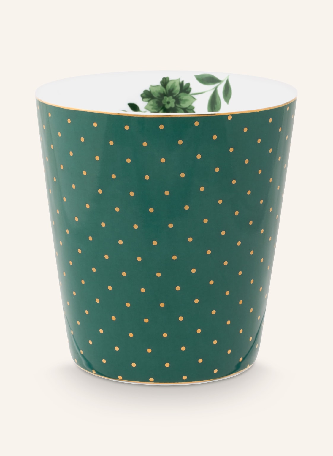 Pip Studio Set Royal Dots: Becher Und Teebeutelablage gruen von PiP Studio