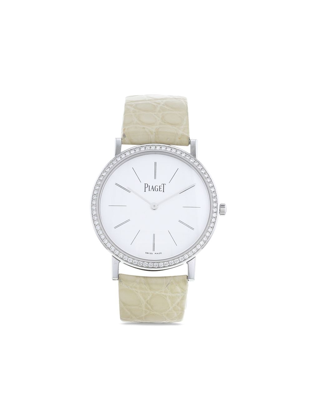 Piaget 2010 pre-owned Altiplao 34mm - White von Piaget