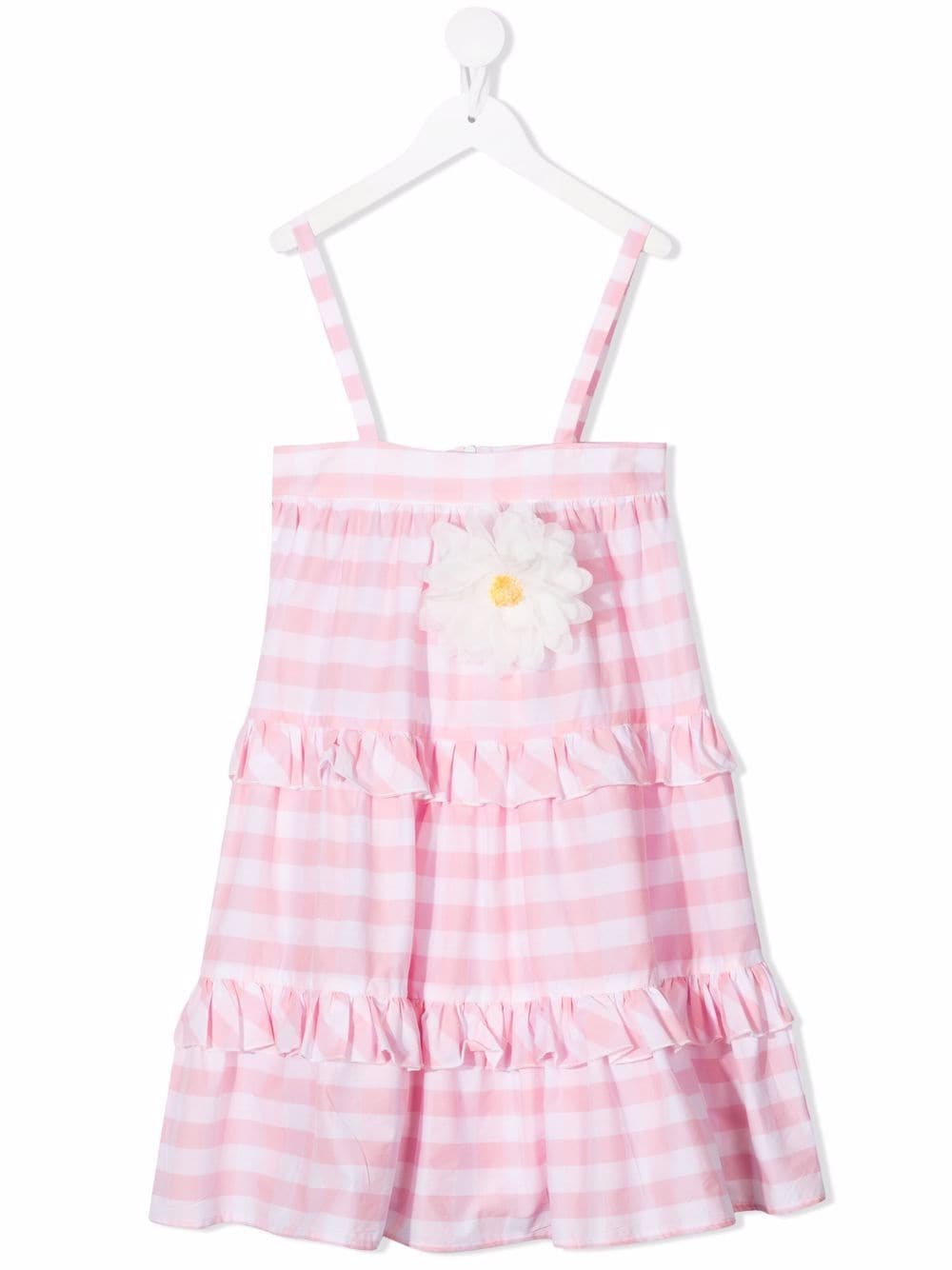 Piccola Ludo gingham-check print dress - Pink von Piccola Ludo