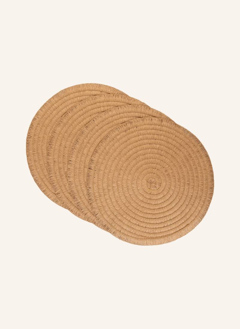 Pichler 4er-Tischset Wave braun von Pichler