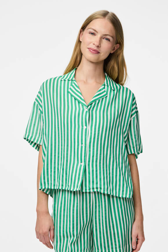 Pieces Hemd | Simply Green + Cloud Dancer | Damen  | L von Pieces