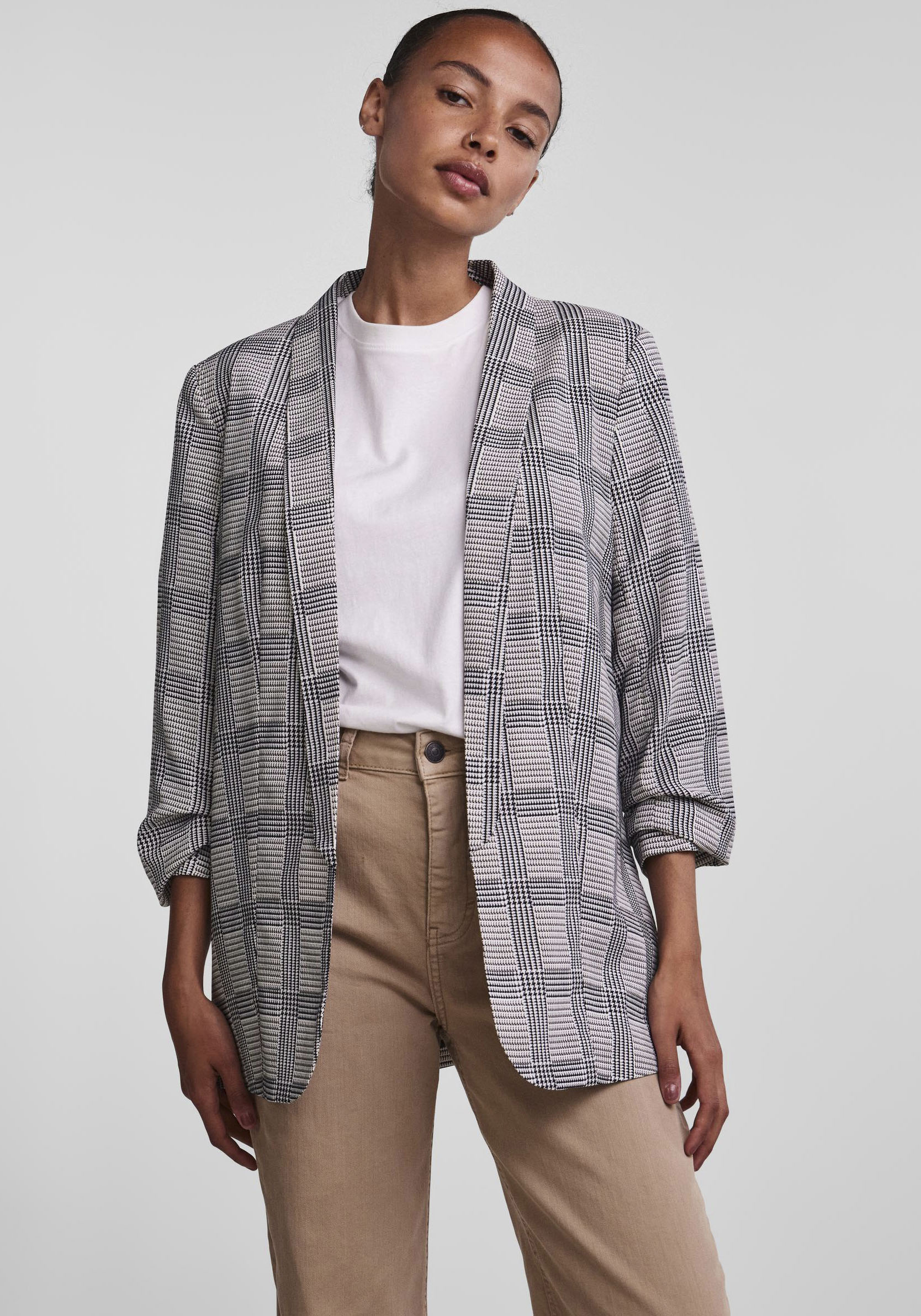 pieces Blusenblazer »PCBOSELLA 3/4 PRINTED BLAZER NOOS« von Pieces