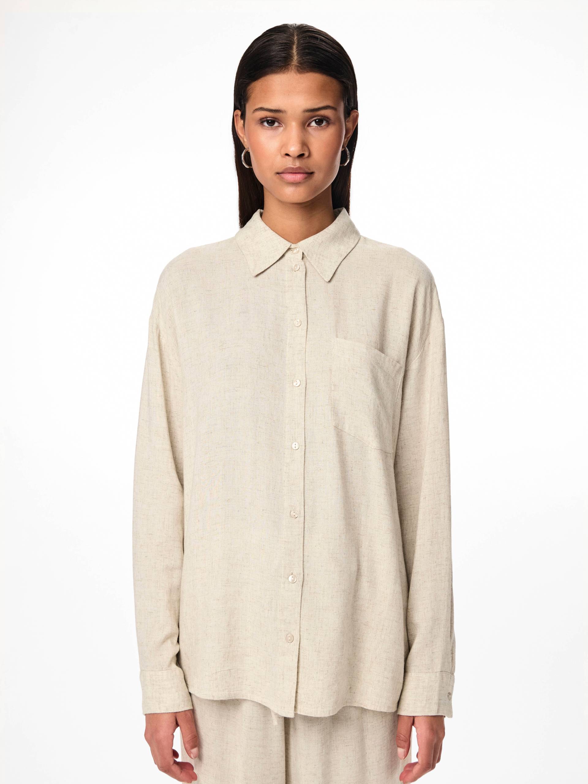 pieces Hemdbluse »PCPIA LS LOOSE SHIRT WVN NOOS« pieces Hemdbluse »PCPIA LS LOOSE SHIRT WVN NOOS« von Pieces