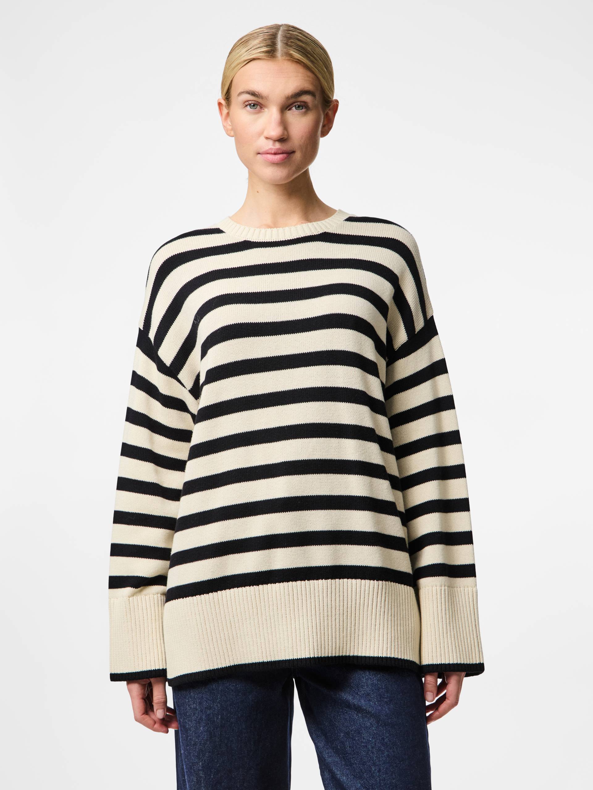 pieces Rundhalspullover »PCAVA LS O-NECK SLIT KNIT NOOS« pieces Rundhalspullover »PCAVA LS O-NECK SLIT KNIT NOOS« von Pieces