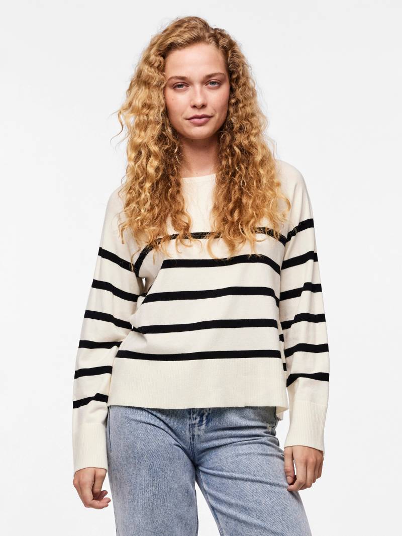 pieces Rundhalspullover »PCSIA LS KNIT NOOS BC« von Pieces
