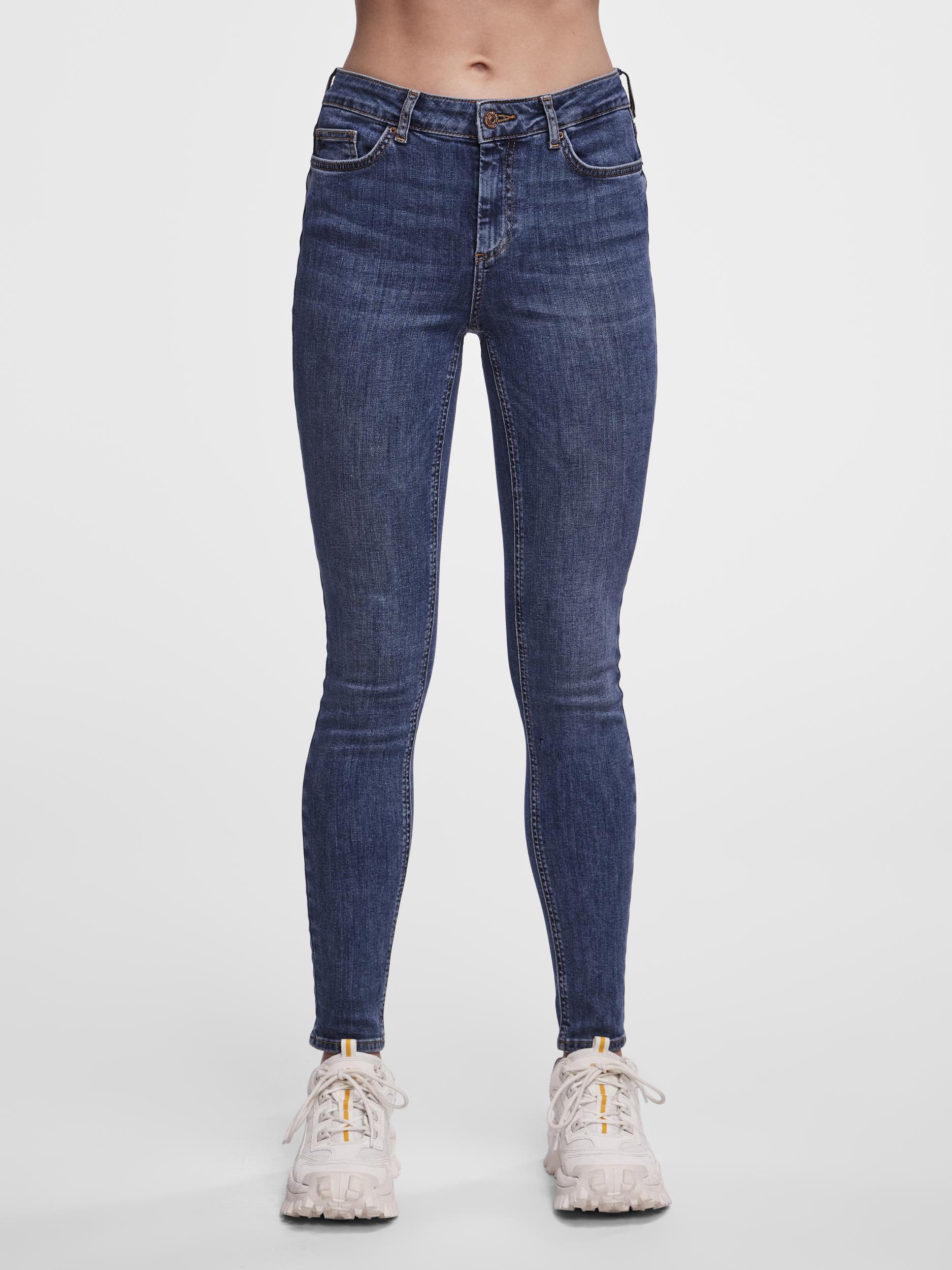 pieces Skinny-fit-Jeans »PCDELLY SKN MW MB184 NOOS BC« von Pieces