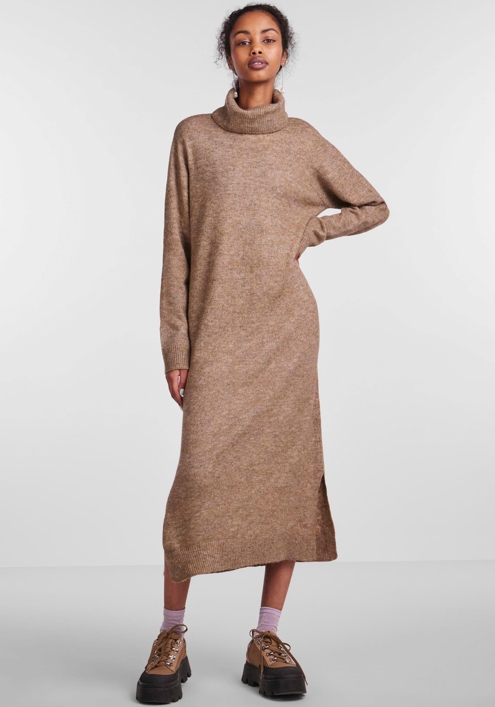 pieces Strickkleid »PCJULIANA LS ROLLNECK KNIT DRESS NOOS BC« von Pieces