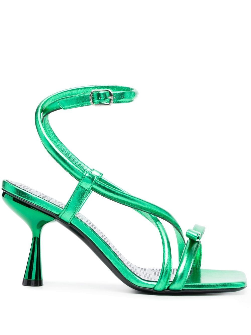 Pierre Hardy 60mm crossover-strap sandals - Green von Pierre Hardy