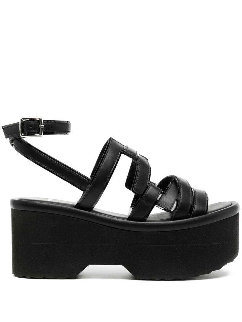 Pierre Hardy 80mm strappy wedge sandals - Black von Pierre Hardy