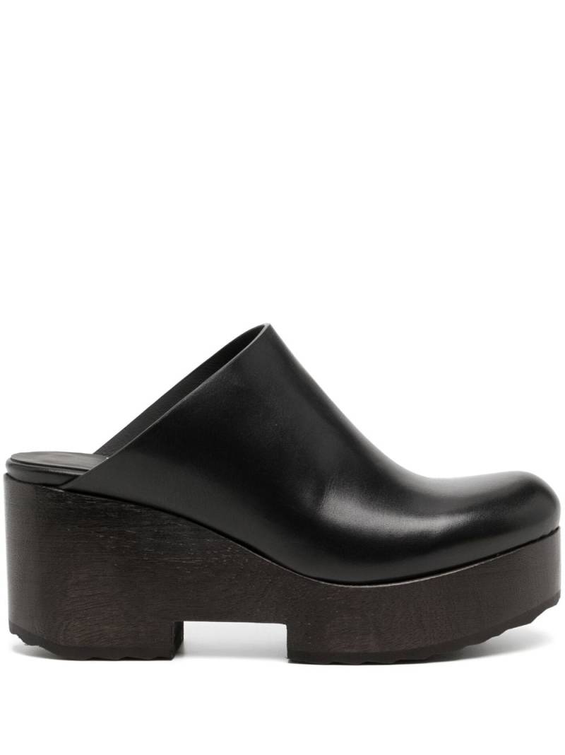 Pierre Hardy Sabot wooden platform mules - Black von Pierre Hardy