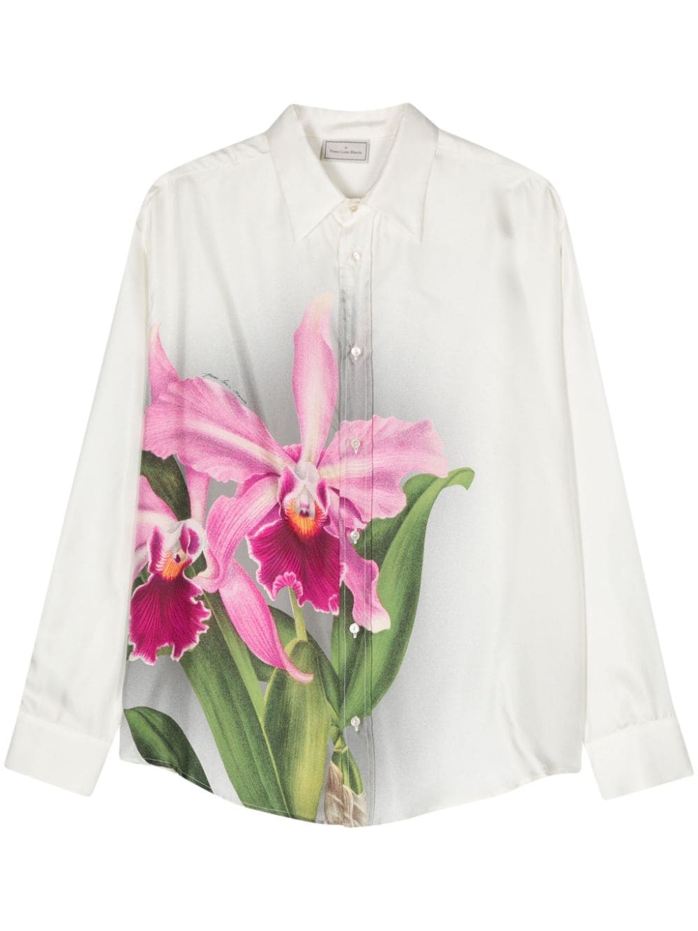 Pierre-Louis Mascia Aloe floral-print silk shirt - Neutrals von Pierre-Louis Mascia