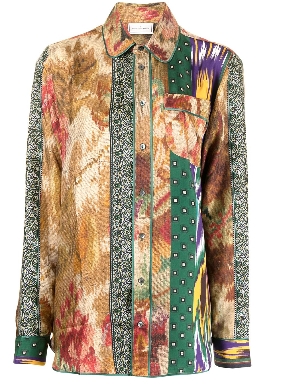 Pierre-Louis Mascia Vintage-floral long-sleeve silk blouse - Multicolour von Pierre-Louis Mascia