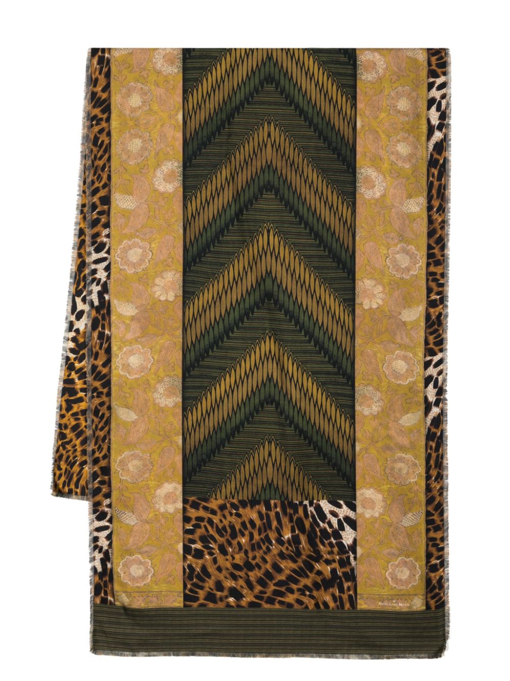 Pierre-Louis Mascia animal-print silk scarf - Multicolour von Pierre-Louis Mascia
