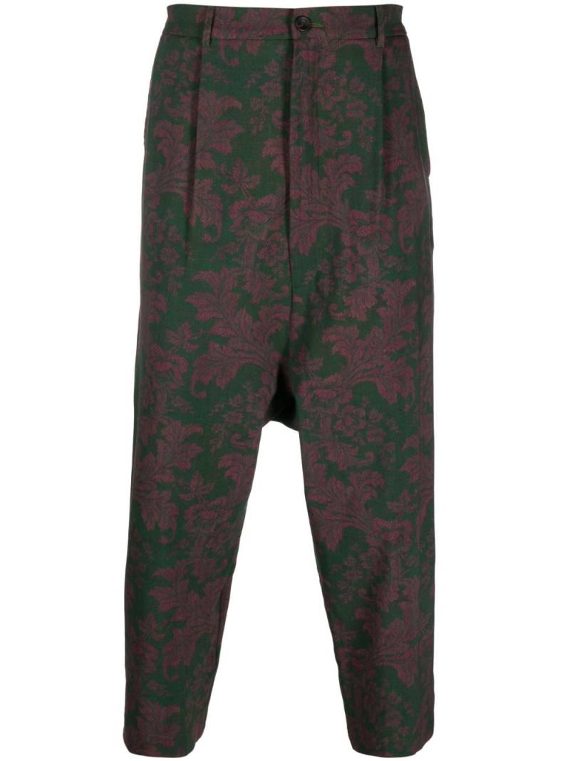 Pierre-Louis Mascia floral-print trousers - Green von Pierre-Louis Mascia