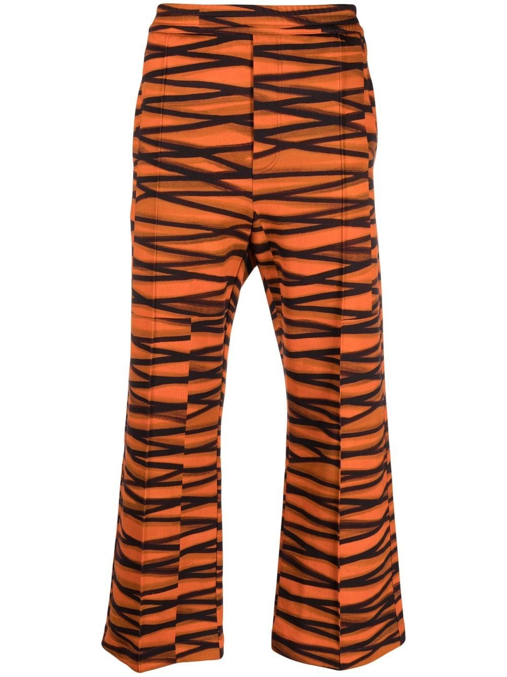 Pierre-Louis Mascia wide-leg geometric-print trousers - Orange von Pierre-Louis Mascia