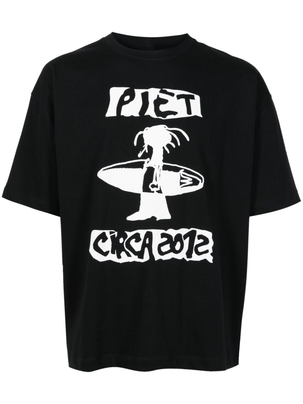 Piet Dada logo-print cotton T-Shirt - Black von Piet