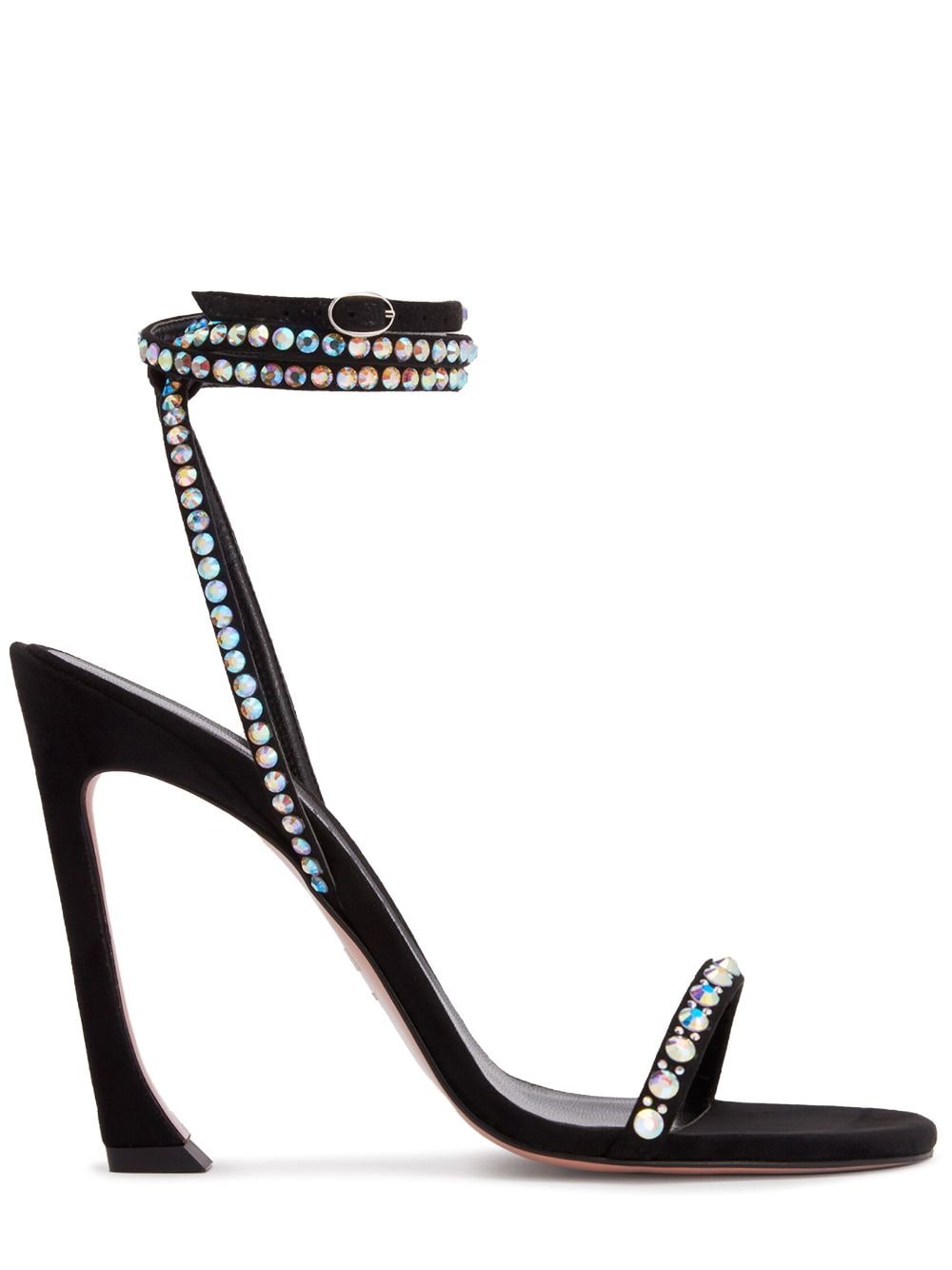 Pīferi Fade 100mm crystal-embellished sandals - Black von Pīferi