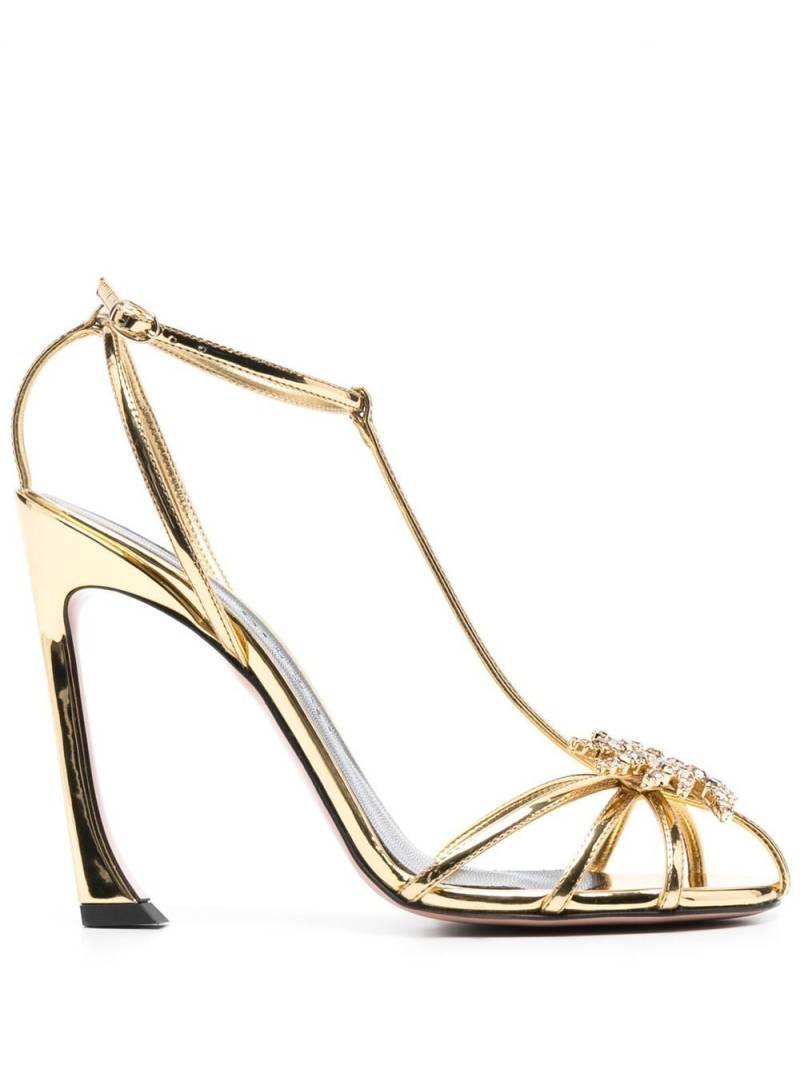 Pīferi Maggio 100mm sandals - Gold von Pīferi