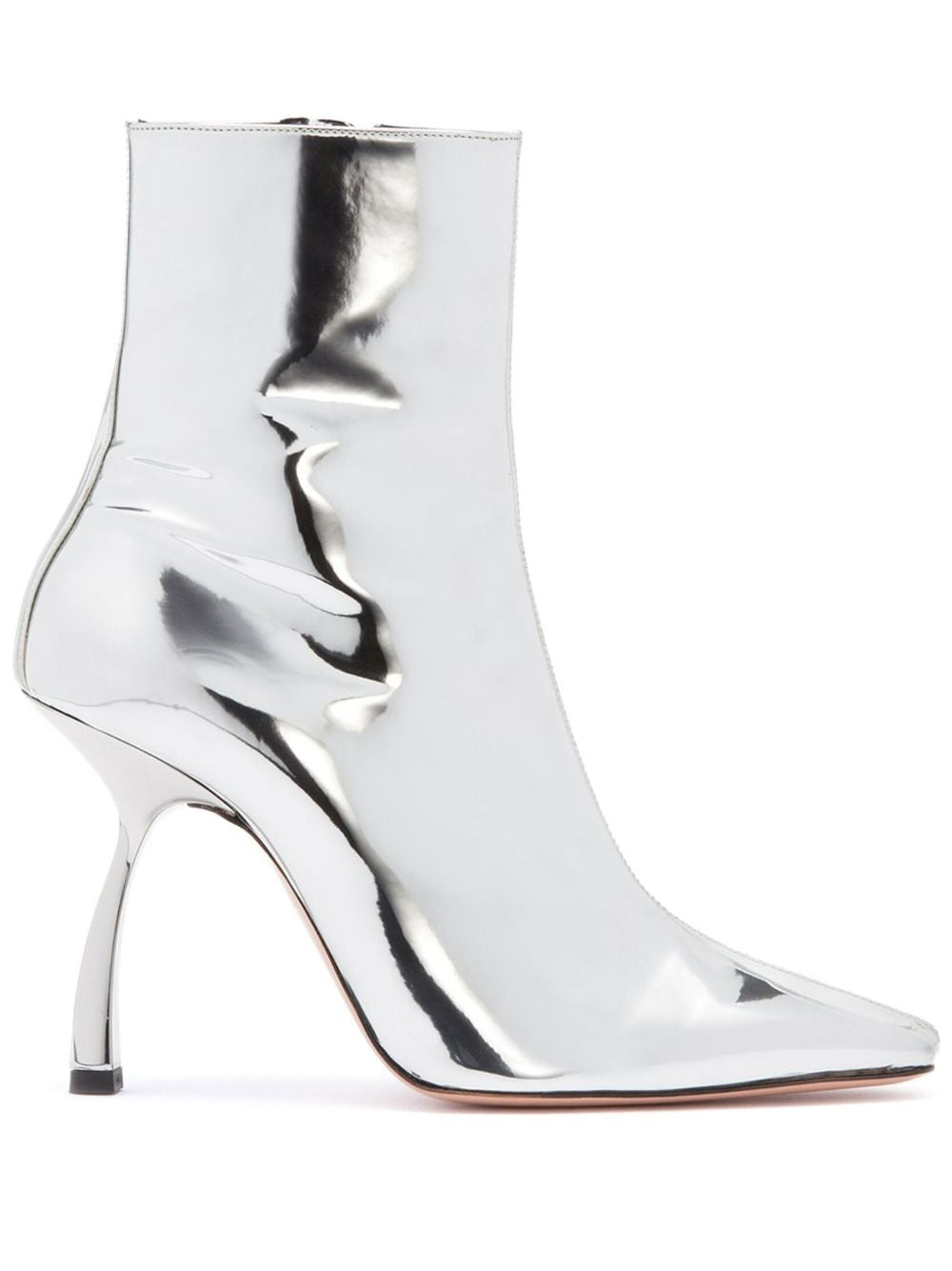 Pīferi Merlin 100mm ankle boots - Silver von Pīferi