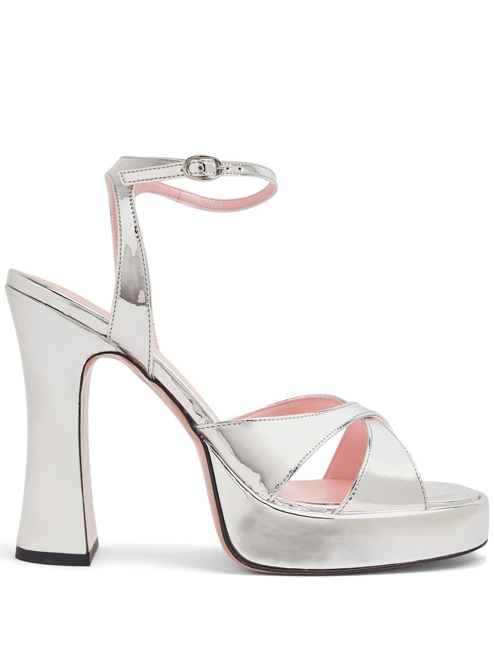 Pīferi Miranda 125mm platform sandals - Grey von Pīferi