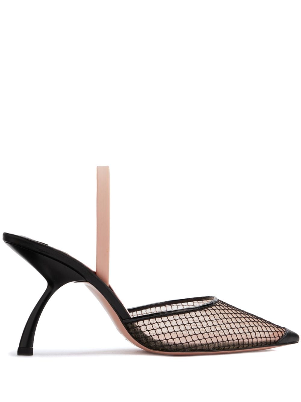 Pīferi Upanova 85mm slingback sandals - Black von Pīferi