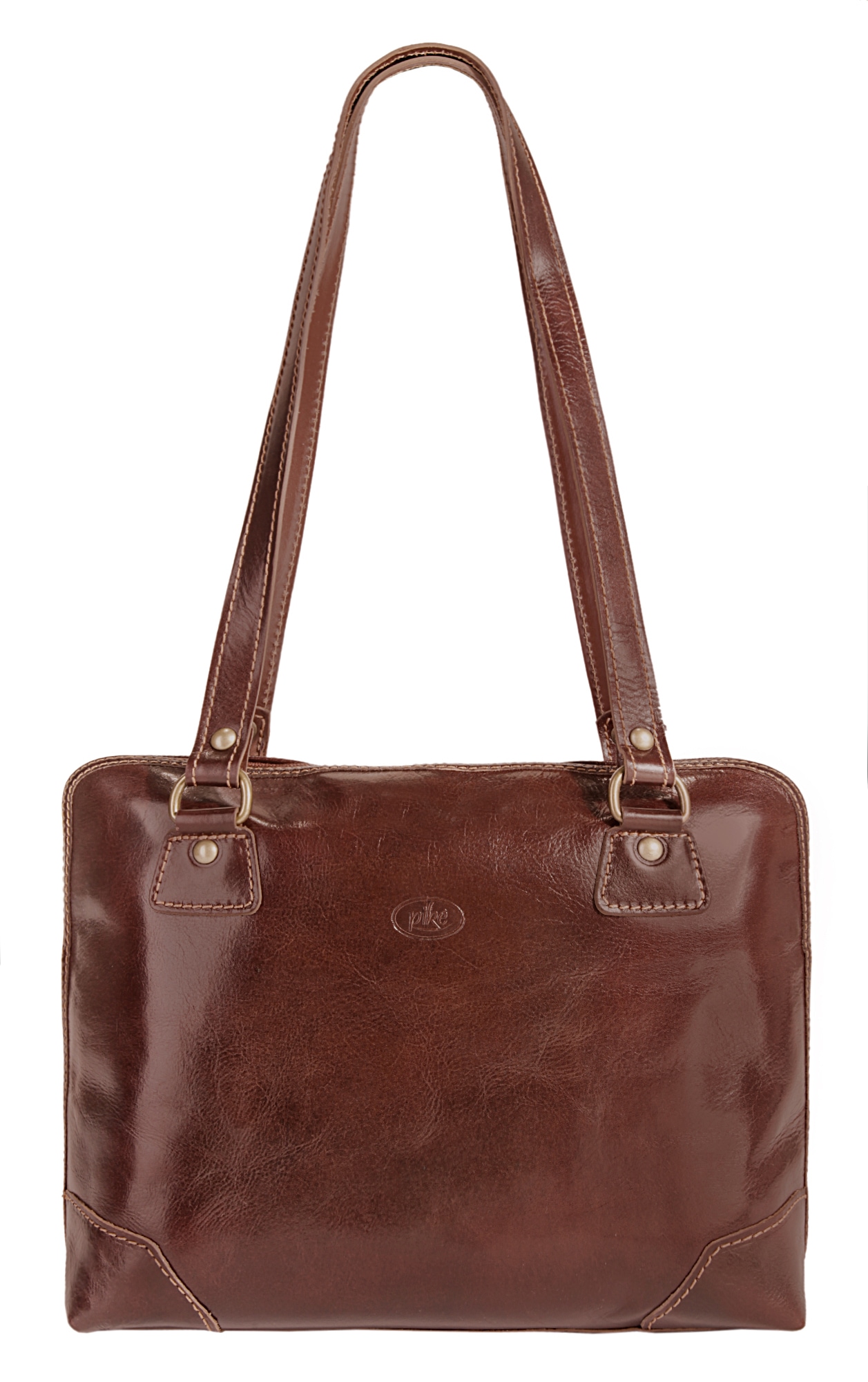 Piké Henkeltasche, echt Leder, Made in Italy von Piké