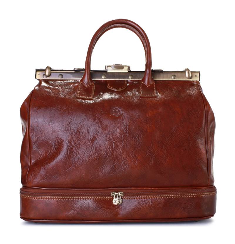 Piké Reisetasche, echt Leder, Made in Italy von Piké