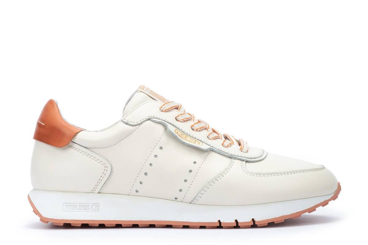 Barcelona - Leder Sneaker Damen Offwhite 39 von Pikolinos