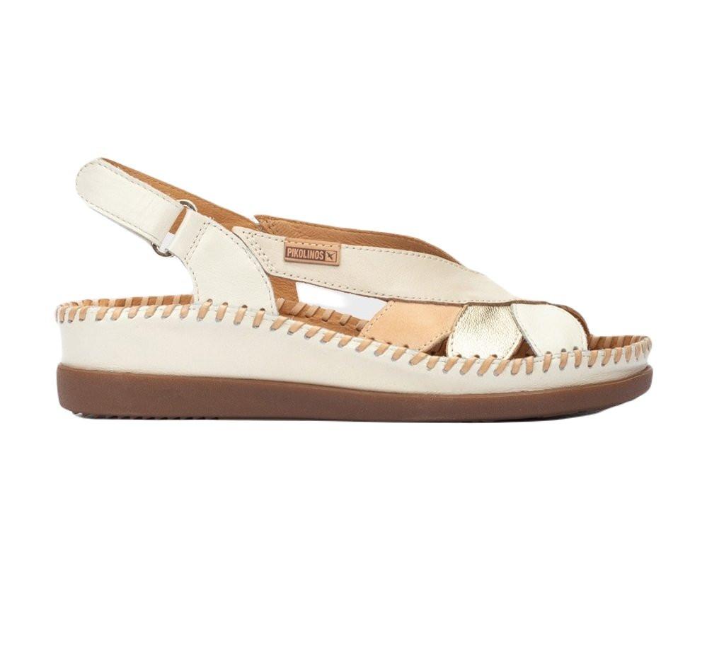 Cadaques - Leder Sandale Damen Offwhite 41 von Pikolinos