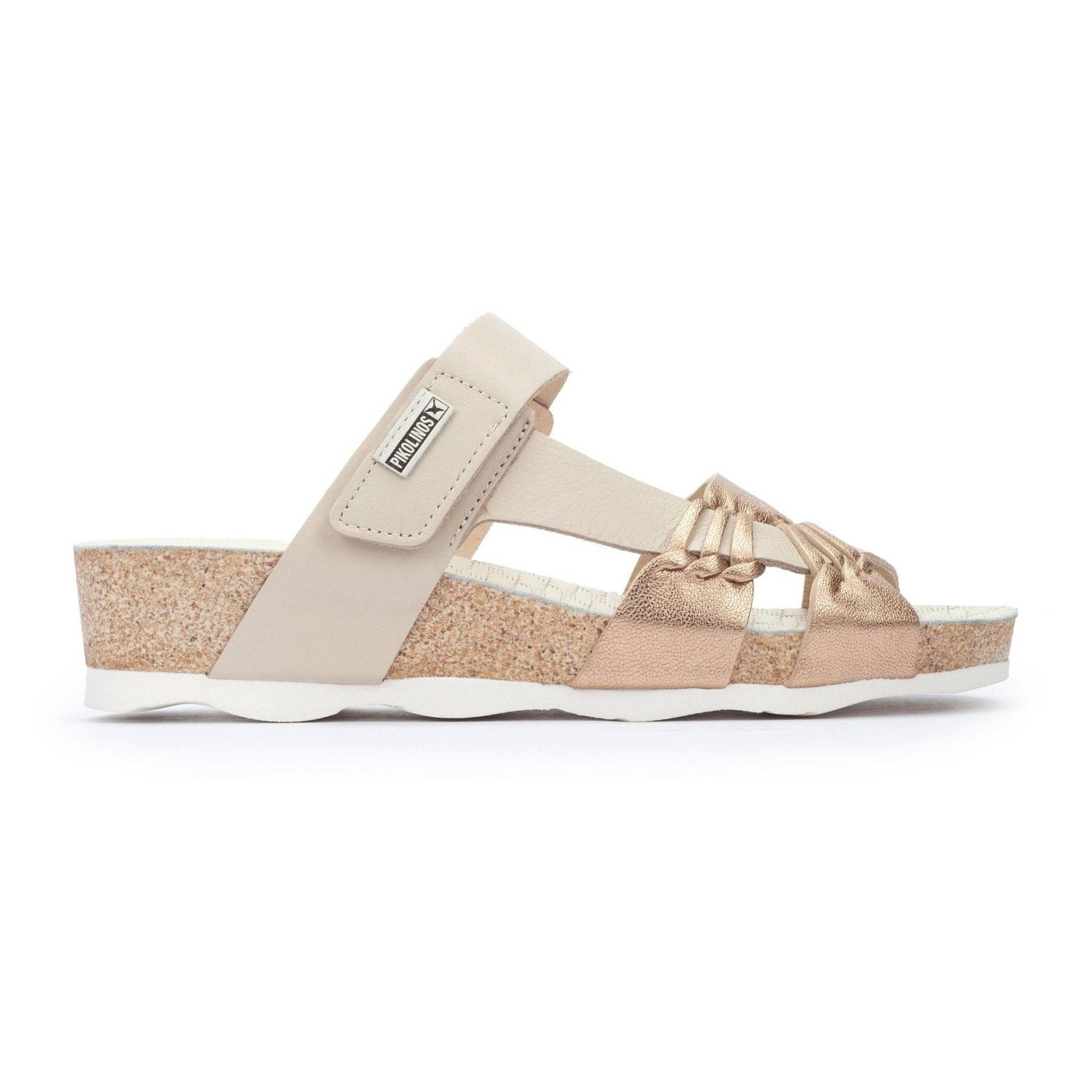 Mahon - Leder Sandale Damen Beige 36 von Pikolinos