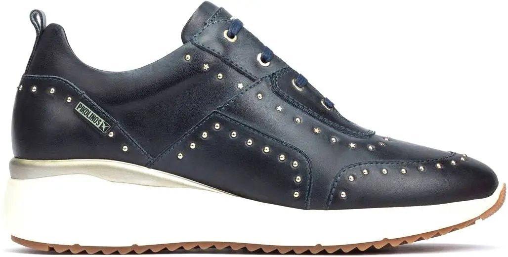 W6z-6806 - Leder Sneaker Damen Blau 36 von Pikolinos