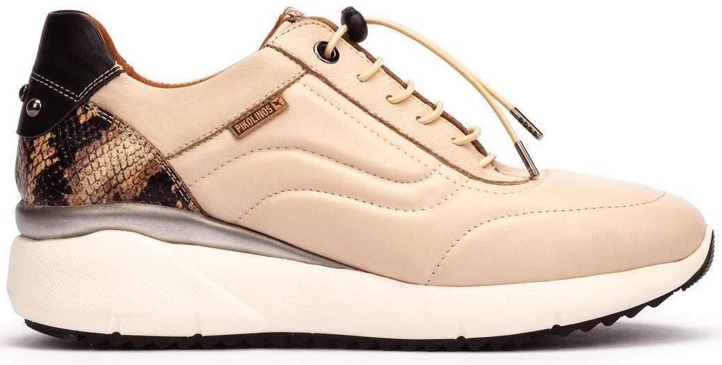 W6z-6695c1 - Leder Sneaker Damen Beige 41 von Pikolinos
