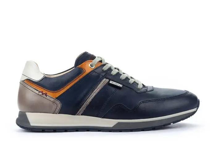 Cambil - Leder Sneaker Herren Blau 42 von Pikolinos