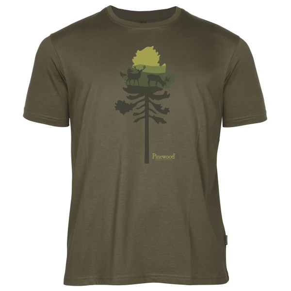 Pinewood - Finnveden Recycled Outdoor T-Shirt - T-Shirt Gr S oliv von Pinewood
