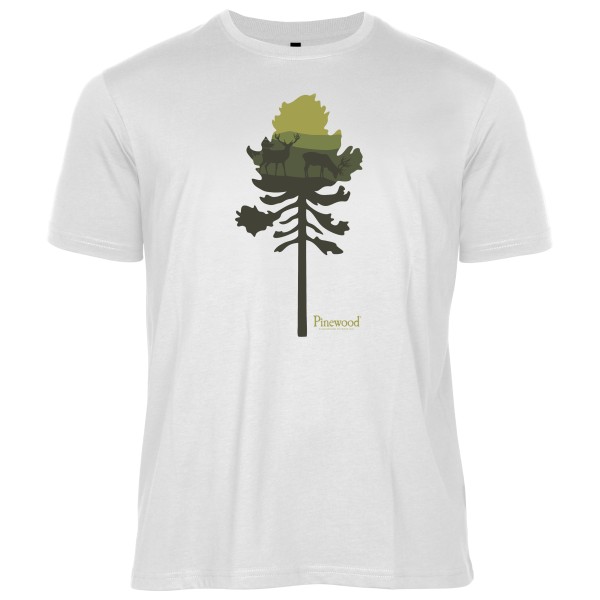 Pinewood - Finnveden Recycled Outdoor T-Shirt - T-Shirt Gr S weiß/grau von Pinewood