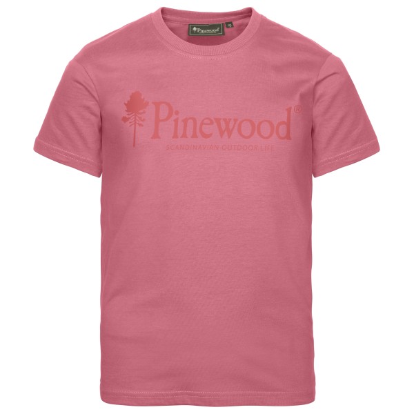Pinewood - Kid's Outdoor Life T-Shirt - T-Shirt Gr 152 rosa von Pinewood