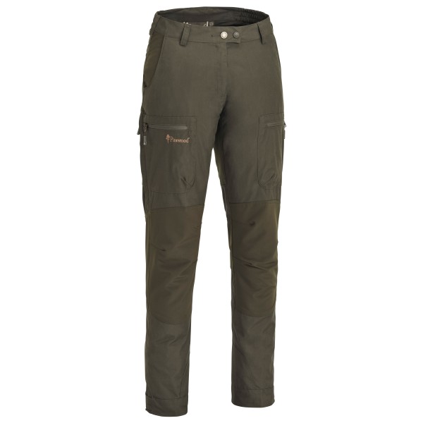 Pinewood - Women's Caribou TC Damen Hose - Trekkinghose Gr 38 - Short braun von Pinewood